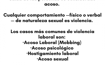 Alto a la violencia laboral